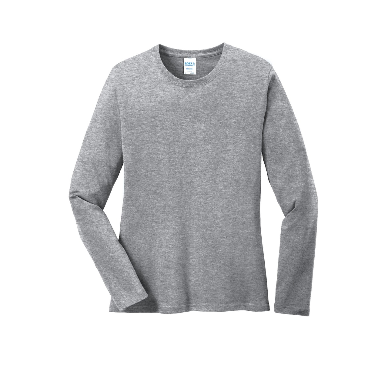 Port & Company® Core Cotton Neutrals Long Sleeve Ladies T-Shirt